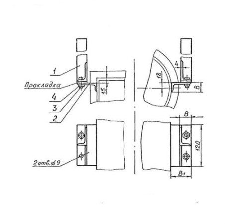 Подвески судовых трубопроводов. Тип 4