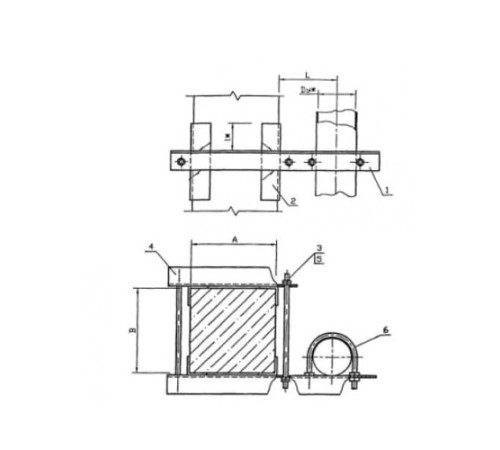 Крепления трубопроводов к железобетонным балкам в Минске