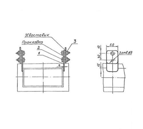 Подвески судовых трубопроводов. Тип 3