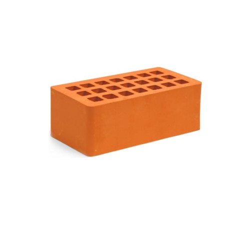 Облицовочный керамический пустотелый полуторный гладкий кирпич