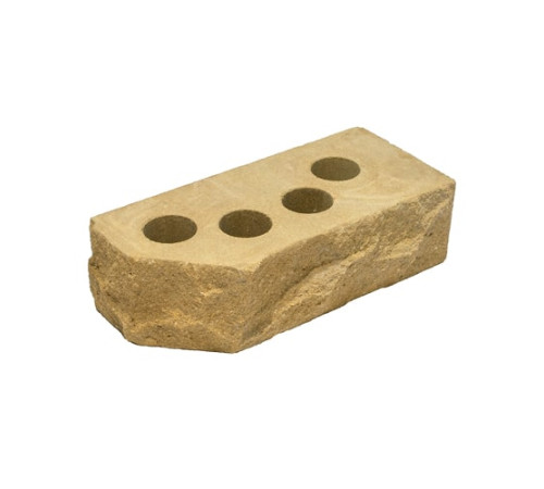 Облицовочный силикатный пустотелый полуторный рельефный кирпич