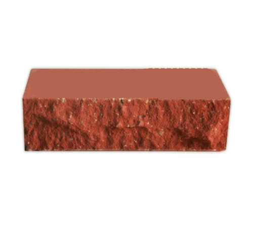 Облицовочный керамический полнотелый полуторный рельефный кирпич