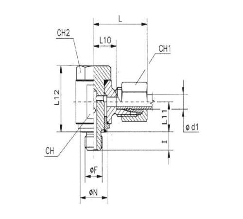 Угольники Banjo с уплотнительным кольцом TN111GG M в Минске