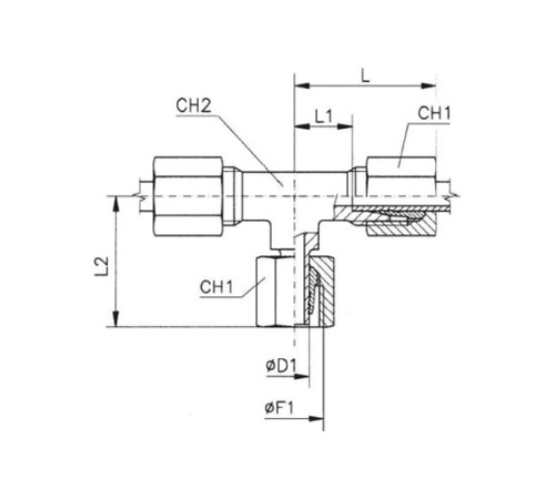 Тройники соединители (ш-г-ш) TN120 в Минске с доставкой