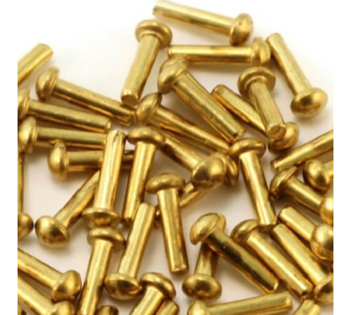 Латунные заклепки с полукруглой головкой