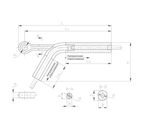 Натяжные прессуемые зажимы типа НАС