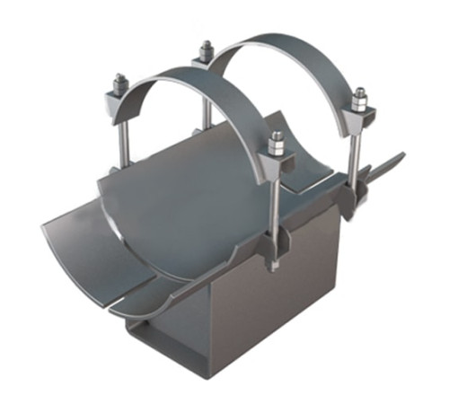 Неподвижные хомутовые опоры в Минске для трубопроводов