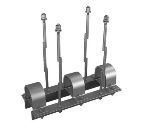 Однорядная подвеска с прерывистым основанием и двумя тягами