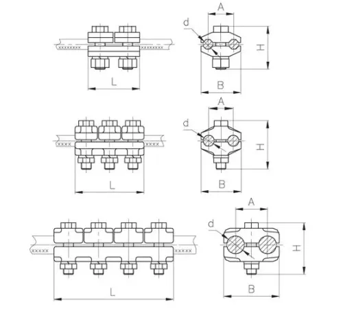 Плашечные зажимы типа ПА