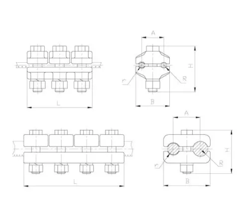 Плашечные зажимы типа ПАМ