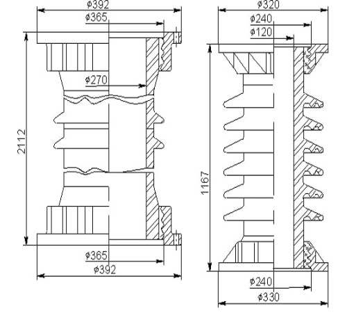 Покрышки для воздушных выключателей 150 кВ в Минске