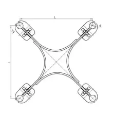 Распорки дистанционные типа 4РГ