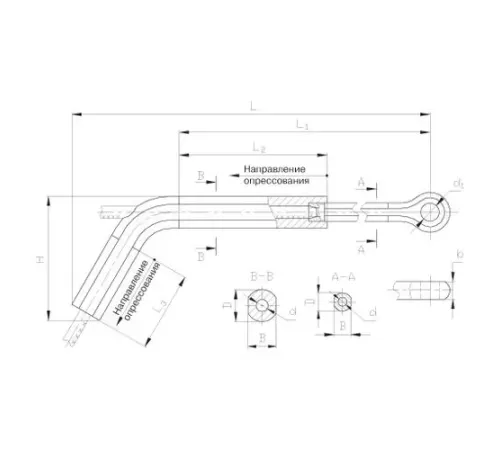 Натяжные прессуемые зажимы типа ТРАС