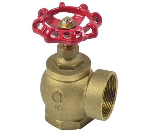 Запорные пожарные латунные угловые вентили в Минске