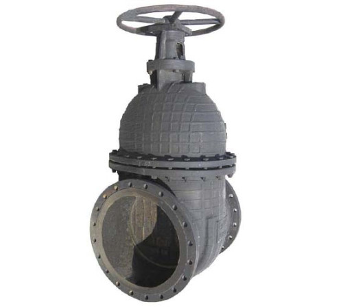 Задвижки клиновые чугунные фланцевые с редуктором в Минске