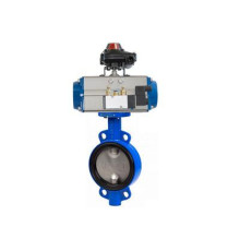 Дисковые затворы с пневмоприводом