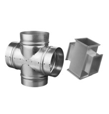 Крестовина воздуховода оцинкованная