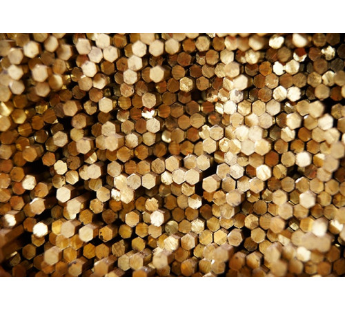 Латунный шестигранник