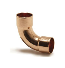 Медный двухраструбный отвод 45