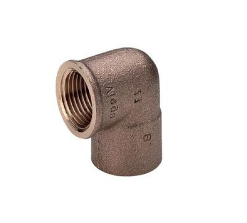 Медные угловые переходы с внутренней резьбой