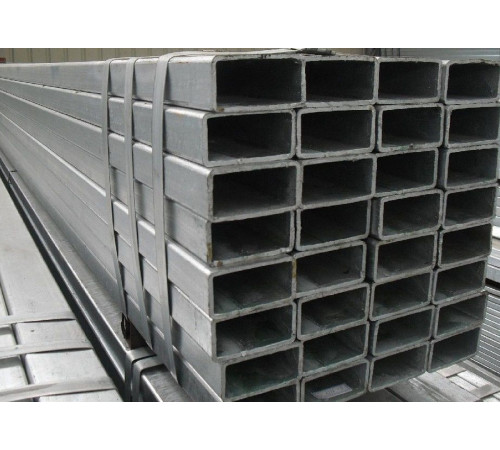 Профильные оцинкованные прямоугольные трубы