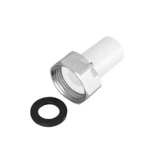 Штуцер ПП полипропиленовый с накидной гайкой