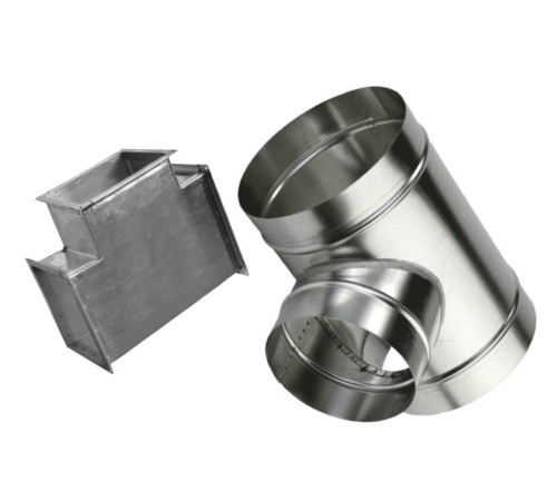 Тройник вентиляционный оцинкованный